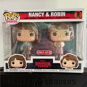 Funko Pop Stranger Things Nancy & Robin 2 Pack Target Exclusive Figures